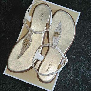 Michael Kors Gold Glitter Sandals